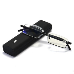 Half Frame Reading Glasses with Pen Holder Box