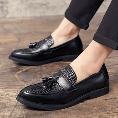 Men's Slip On Formal Dress Shoes Low Top Classic