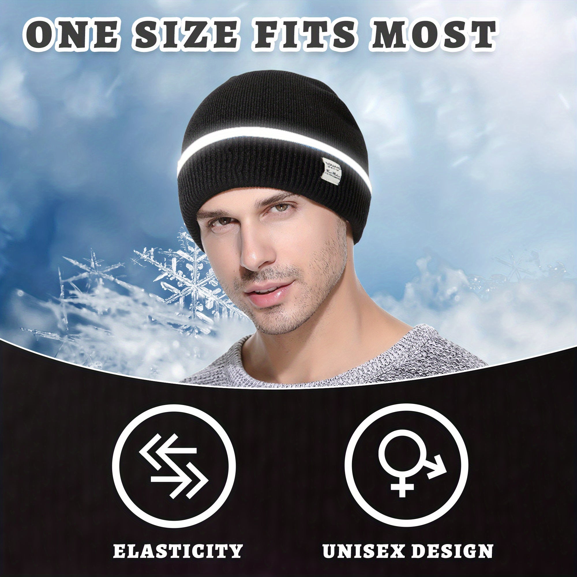 Slouchy Knit Beanie Hat for Winter