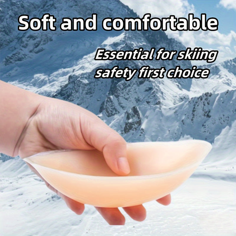 2pcs Silicone Knee Protection Pad Skiing & Skating Gear
