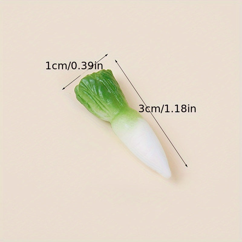 6pcs Miniature Peppers & Carrots for Dollhouse Kitchen DIY Play Mixed Colors