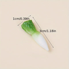 6pcs Miniature Peppers & Carrots for Dollhouse Kitchen DIY Play Mixed Colors