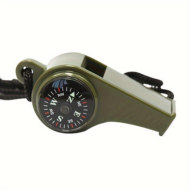 3 in 1 Whistle Portable Lifesaving Whistle Compass Thermometer Camping