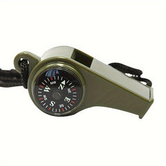 3 in 1 Whistle Portable Lifesaving Whistle Compass Thermometer Camping