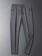 Men's Lightweight Sports Pants With Side Pockets Drawstring Waist