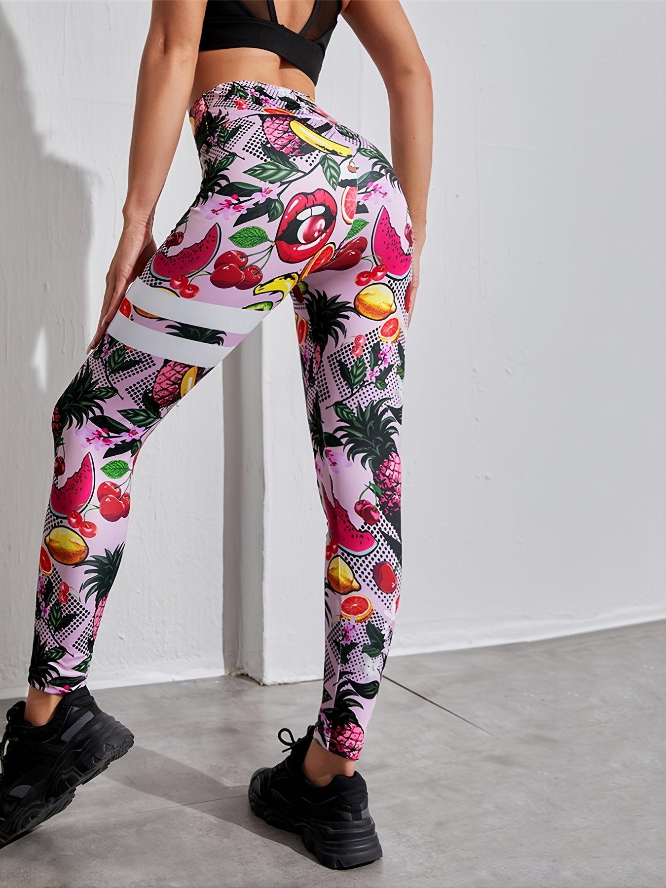 High Stretchy Digital Print Yoga Leggings