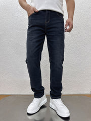 Men's Casual Denim Jeans Slim Fit Stretch Pants