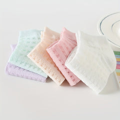 5 Pairs Mesh Low Cut Ankle Socks Women's Stockings