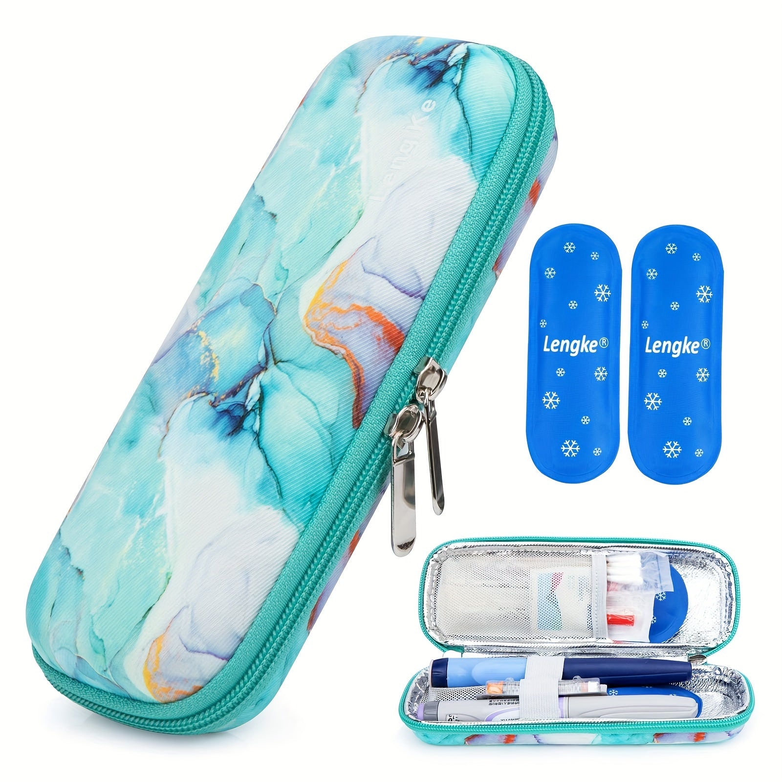 Fantasy-themed Insulin Cooler Travel Case with Ice Packs