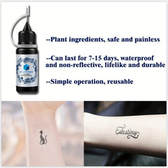 Hollow Tattoo Stencil & Dye Paste - Personality Flower Pattern