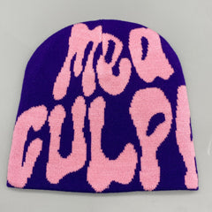 Letter Jacquard Knitted Hat Beanie For Men Women