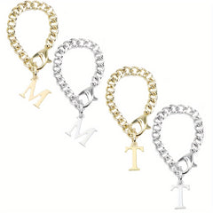 2pcs A Initial Letter Charms Bottle Handle Decorative Pendants