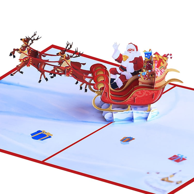 3D Printing Flying Deer Car Christmas Holiday Greeting Card