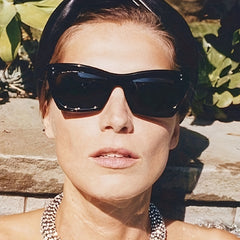 Y2K Square Sunglasses Punk Rivet Anti Glare Glasses UV400