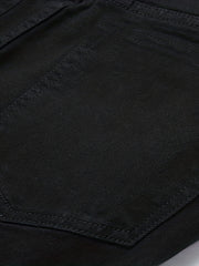 Men's Slim Fit Cotton Jeans - Casual Street Style Denim Pants