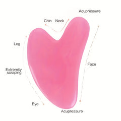 Heart Shaped Facial Massage Board Scraping Tool