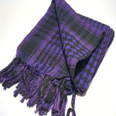 Plaid Tassel Scarf Military Shemagh Tactical Desert Keffiyeh Head Neck Scarf