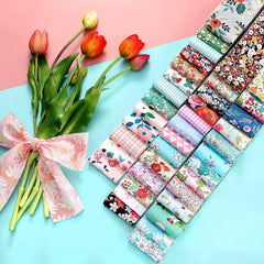 40pcs Patchwork Fabric Multicolor Cotton Sewing Quilting Material DIY
