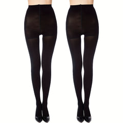 Opaque Tights High Waist Slim Footed Pantyhose Women's Stockings