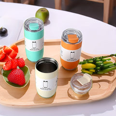 320ml Stainless Steel Coffee Cup Double Layer Insulated Water Bottle