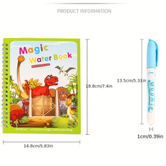 Water Drawing Book for Kids Reusable Coloring Book Sensory Toys