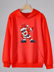 Girl's Funny Santa Claus Print Hoodie Sweatshirt