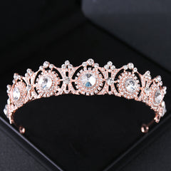 Baroque Crystal Rhinestone Crown Headdress