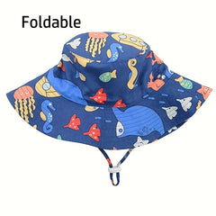 Cartoon Fisherman Hat Wide Brim Sun Protection Bucket Hat