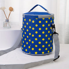 Portable Round Insulated Bag Thick Aluminum Foil Lunch Bag