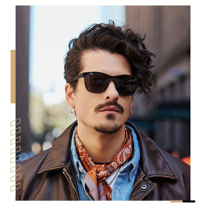 Men's High Polarized Sunglasses Spring Leg Glasses