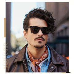 Men's High Polarized Sunglasses Spring Leg Glasses