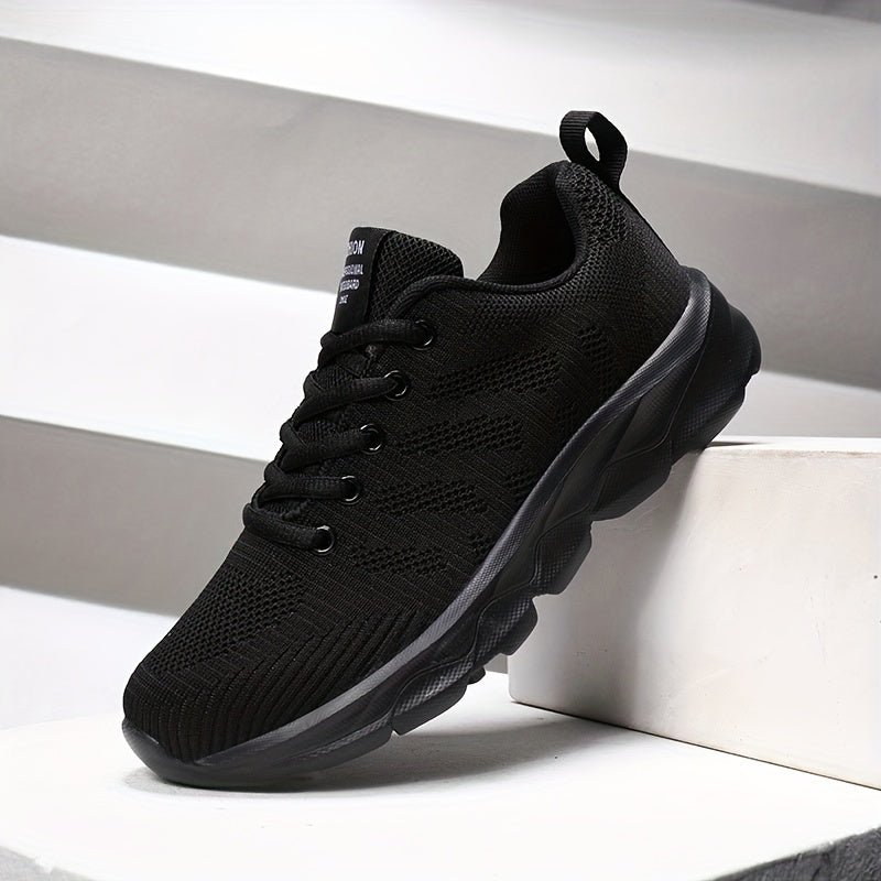 Women's Lace-Up Running Shoes Breathable Fitness Gym Sneakers