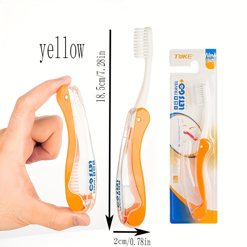 Portable Folding Toothbrush Soft Bristles Camping Travel