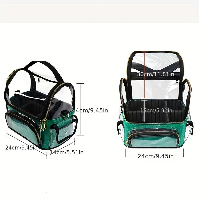 Clear Waterproof Makeup Artist Travel Case Cosmetic Bag