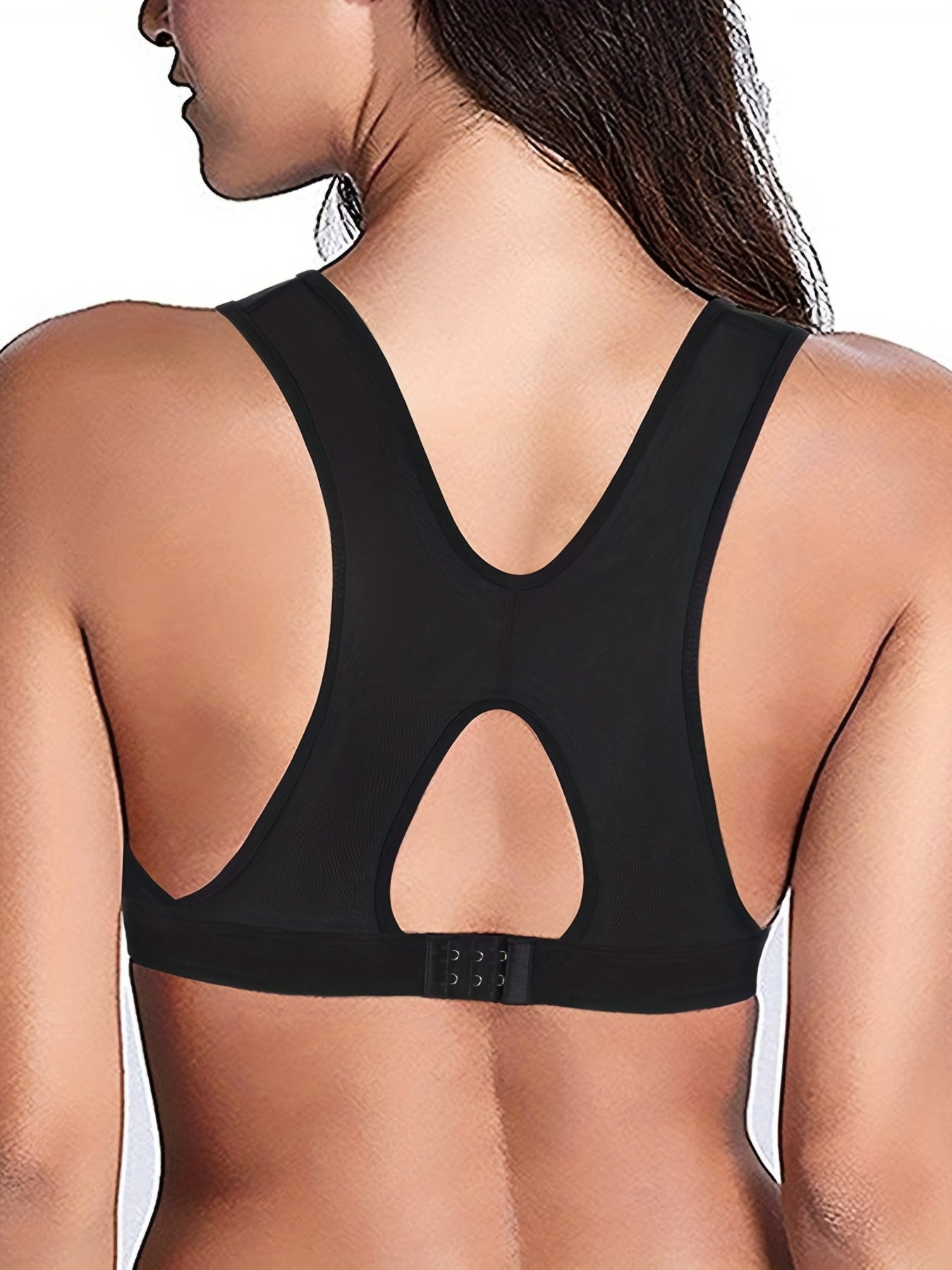 Plus Size Women's Post Surgery Front Closure Wireless Bra