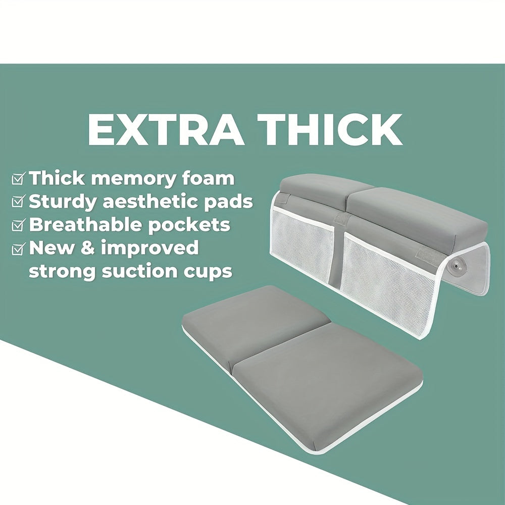 Baby Bath Kneeler & Elbow Rest Set with Memory Foam Thickest Pad
