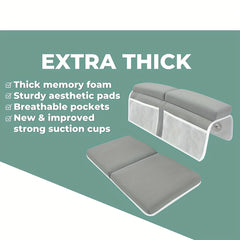 Baby Bath Kneeler & Elbow Rest Set with Memory Foam Thickest Pad