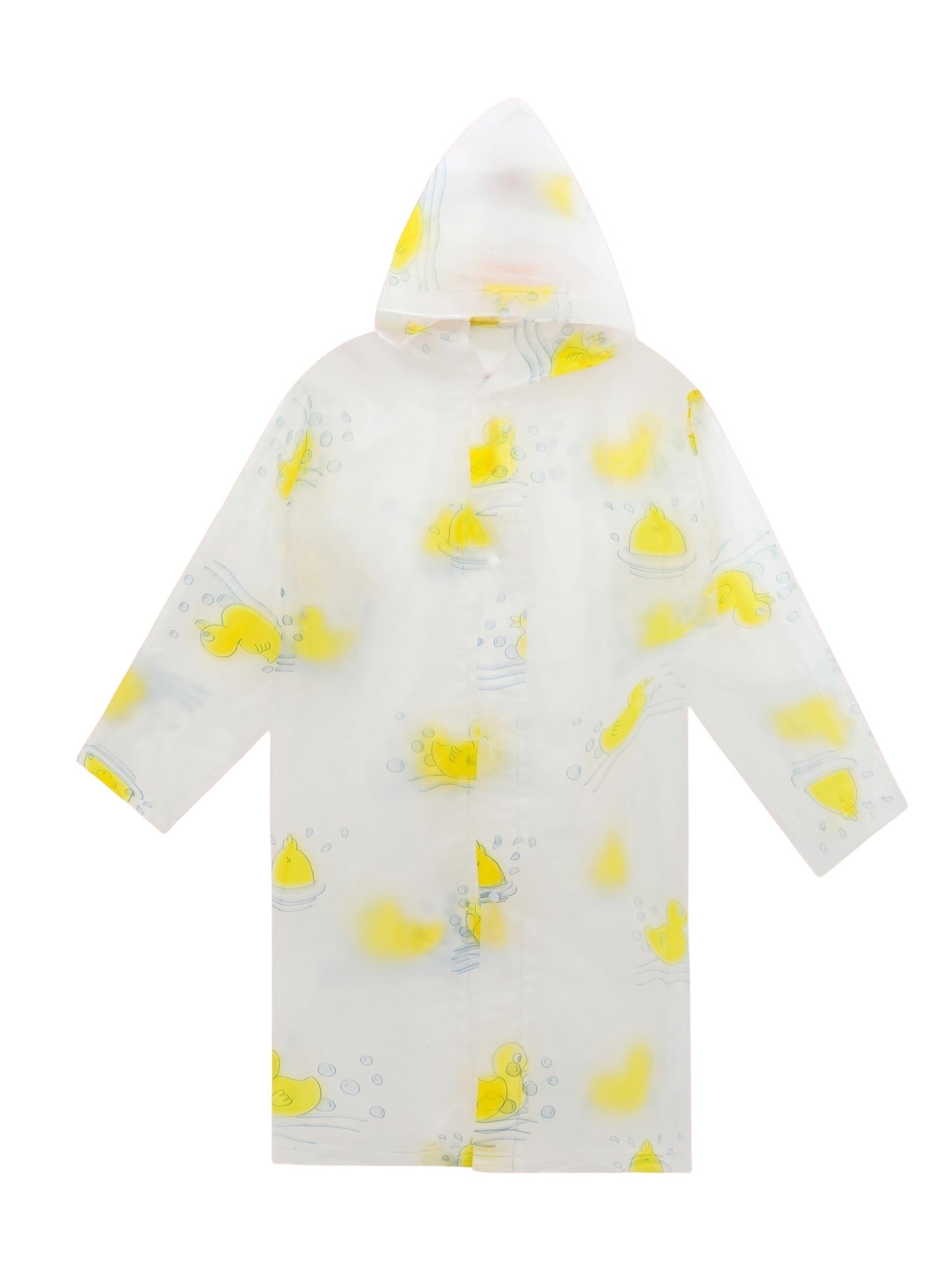 Kid's Waterproof Hooded Raincoat Cartoon Pattern Coat