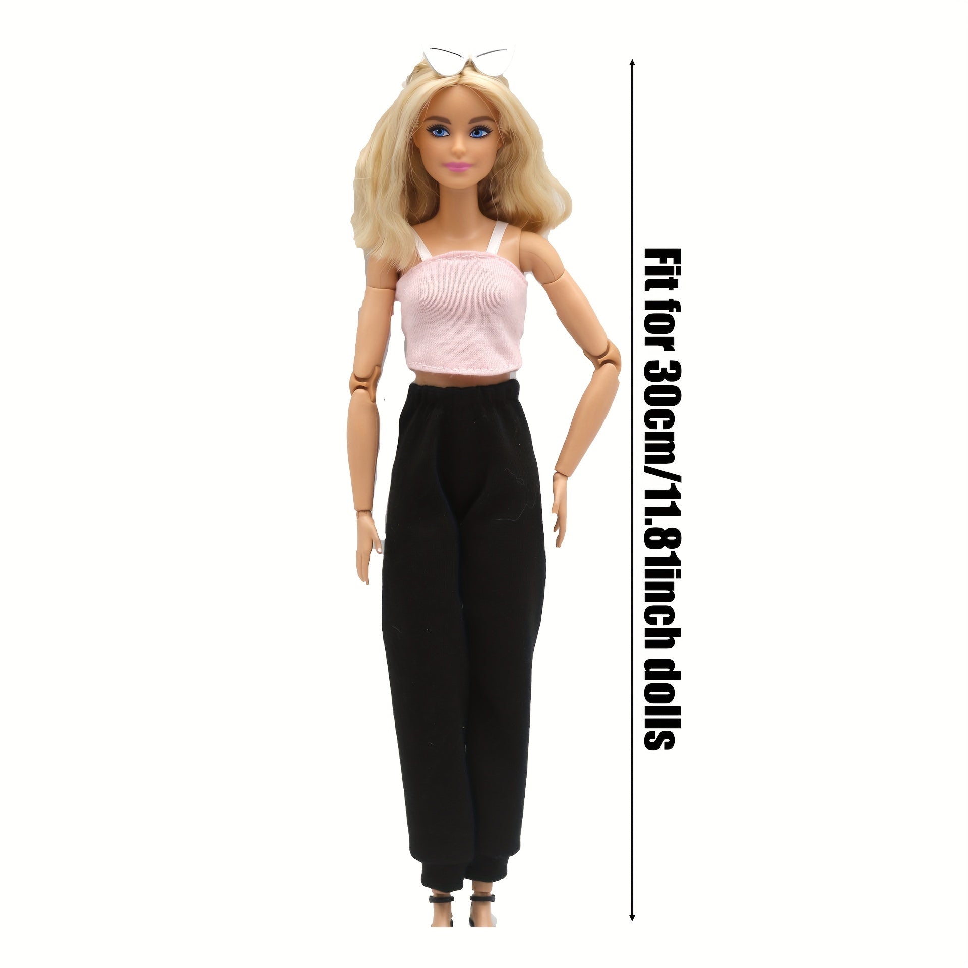 Doll Clothing Set for 11-Inch Dolls - Camisole Top and Sports Pants Outfit