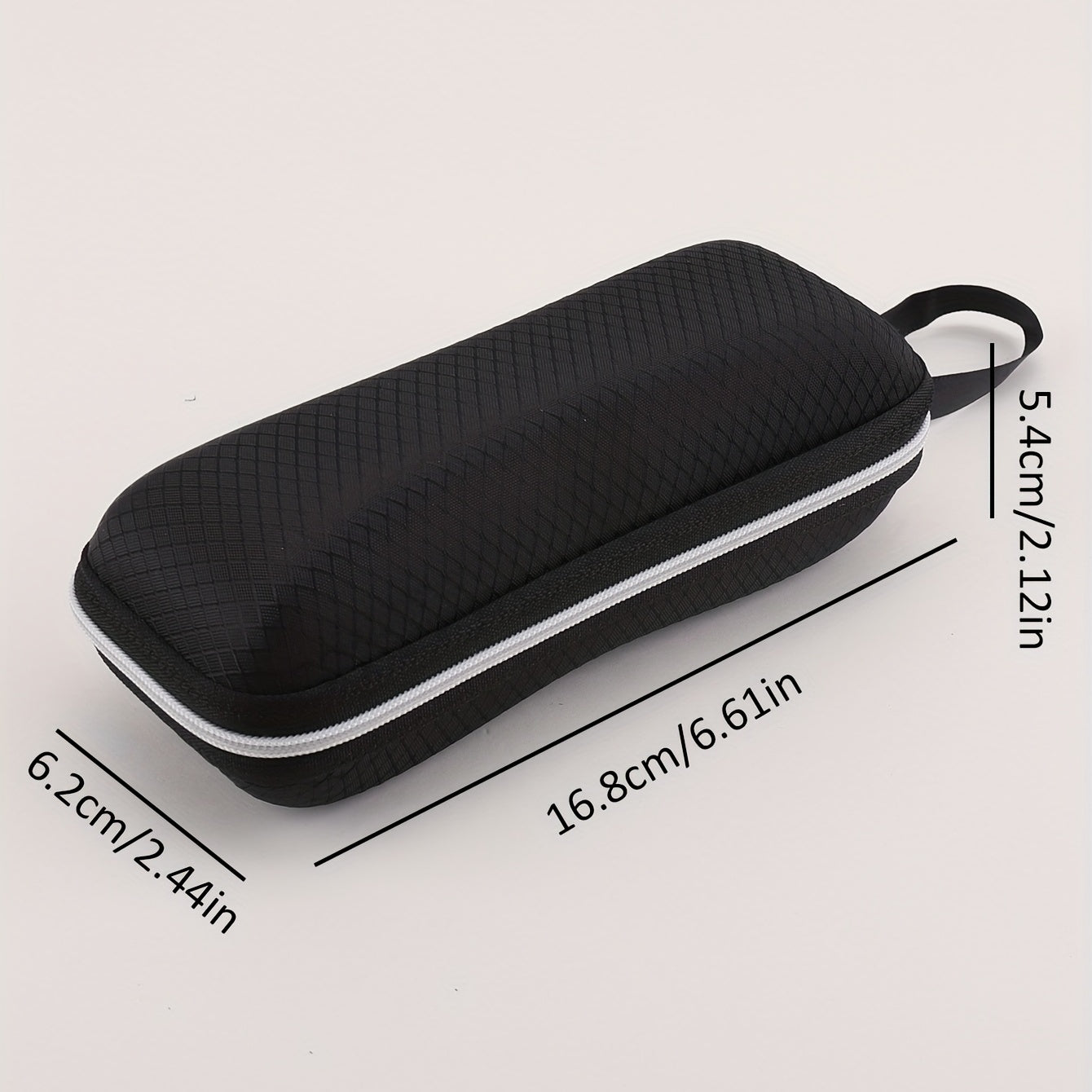 Plaid Pattern Glasses Case Zipper Sunglasses Storage Box
