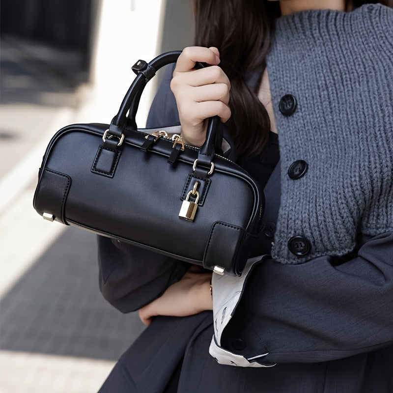 Vintage Style Women's Crossbody Handbag with Detachable Strap