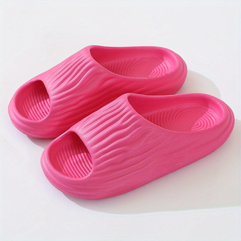 Women's Soft Pillow Slides Open Toe Anti skid Bath Slippers