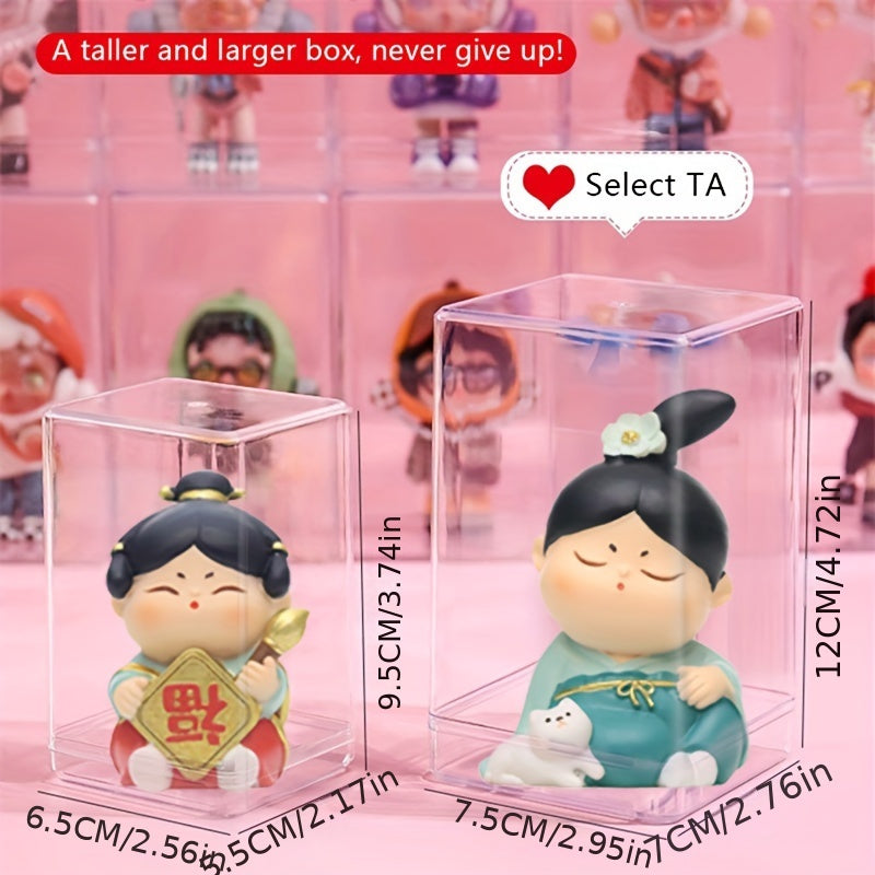 1 Pc Figure Doll Display Box Dust Proof Storage Showcase Model Protection
