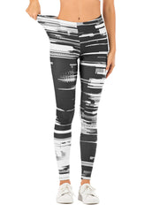 Sexy Streak Print Leggings High Waist Slim Leggings