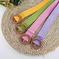 Round Buckle Belt for Girls and Boys, Decorative Accessory