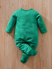 Unisex Baby Romper Cartoon Animal Embroidered Pattern Spring And Autumn