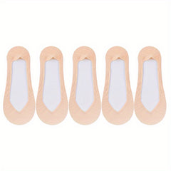 5 Pairs Seamless No Show Socks Lightweight Ankle Socks Women's Stockings