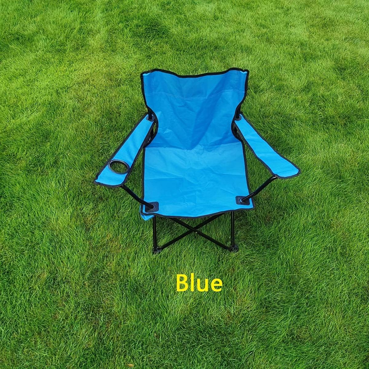 Outdoor Lightweight Folding Chair with Cup Holder & Carrying Bag