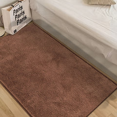 Brown Thickened Carpet for Living Room Coffee Table