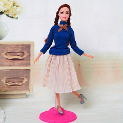 Casual Dress Outfit for 29.97 cm Doll DIY Dollhouse Toys